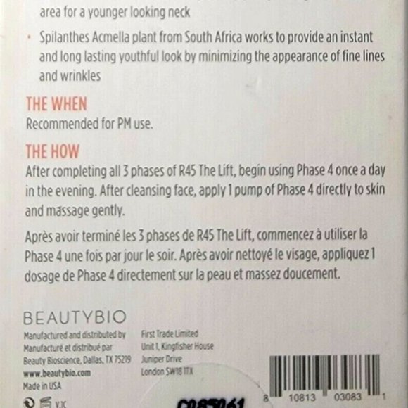 BeautyBio R45 The Lift Phase 4 Advanced Neck Contour Treatment (Sealed B… - Picture 3 of 4